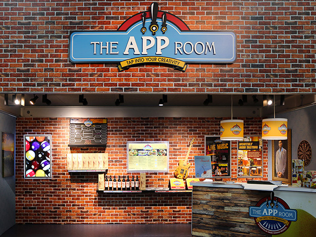 Canon Large Format Solutions Tradeshow set up showing the ability of their advanced digital flatbed printers